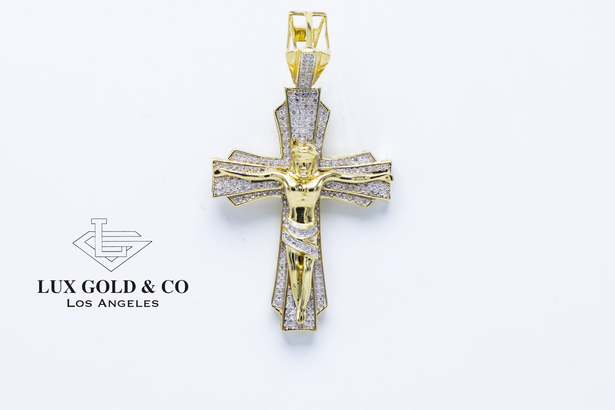 Diamond Cross pendant With Jesus