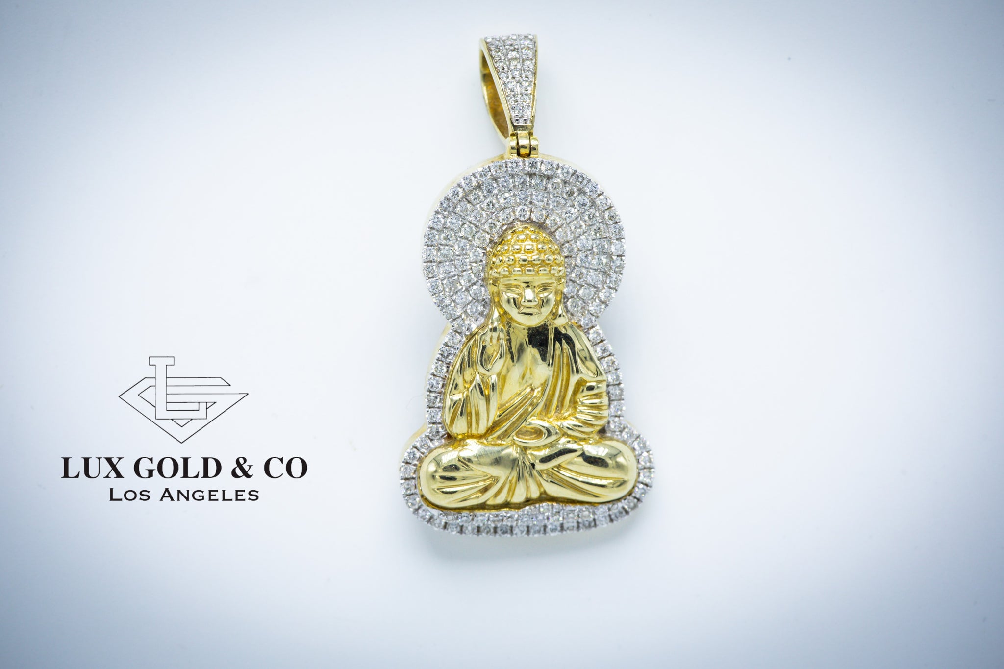 Diamond Sitting Buddha Pendant