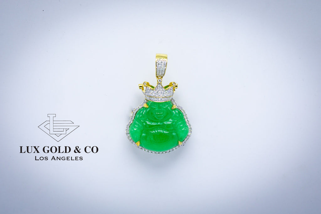 Jade King Buddha Pendant