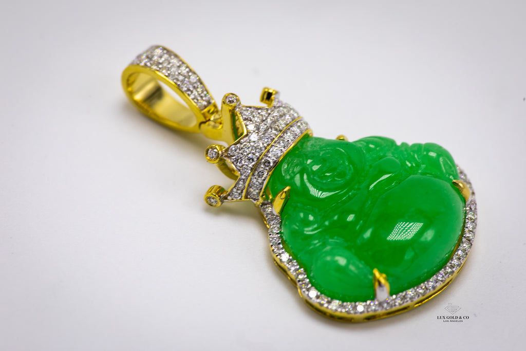 Jade King Buddha Pendant