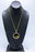 Illusion Set Diamond Memory Pendant 36mm Plate W/Chain