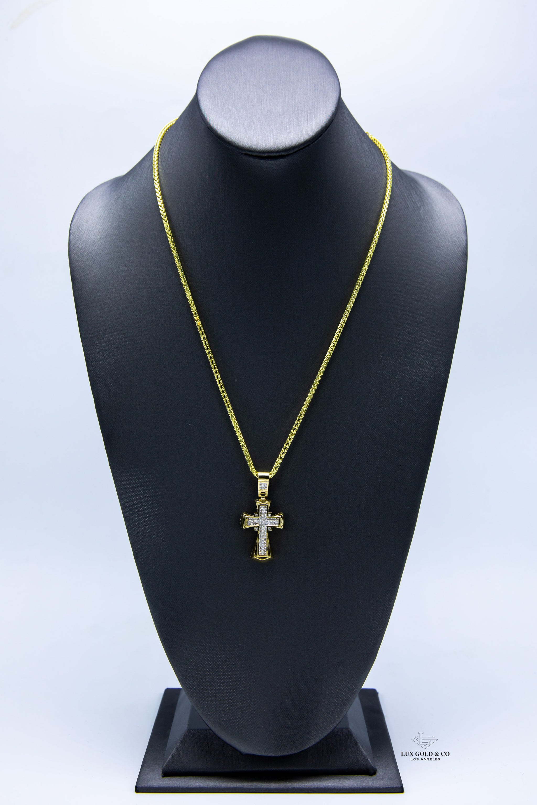 Invisible Cross W/ Palm Chain