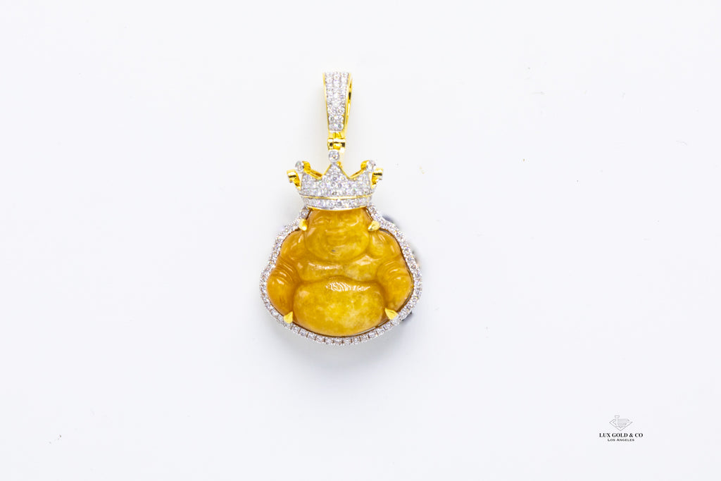 Jade King Buddha Pendant